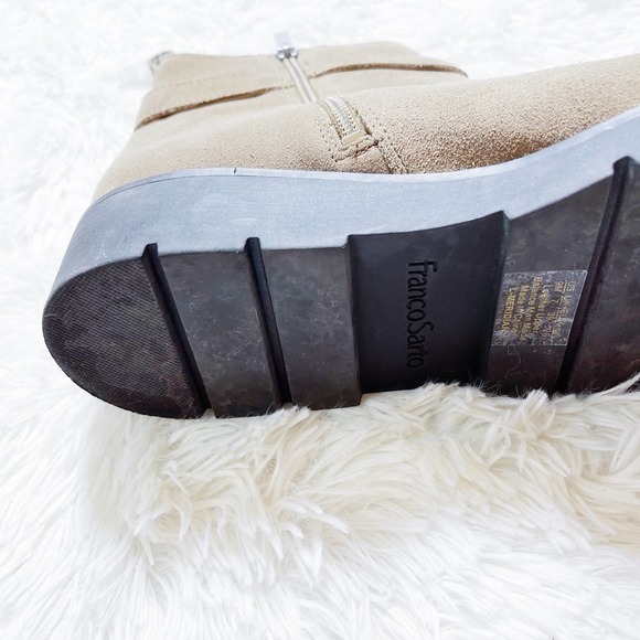 Franco Sarto Meridian Suede Brown Platform Boots SZ9 - Picture 5 of 11